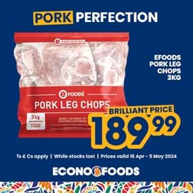 Efoods Pork Leg Chops 3Kg
